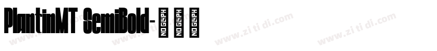 PlantinMT SemiBold字体转换